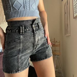 Black high waisted shorts